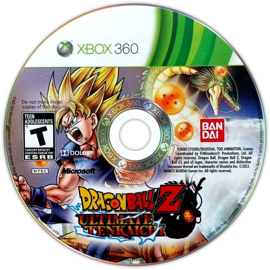 
Dragon Ball Z: Ultimate Tenkaichi | Xbox 360 | game disc/cartridge 1