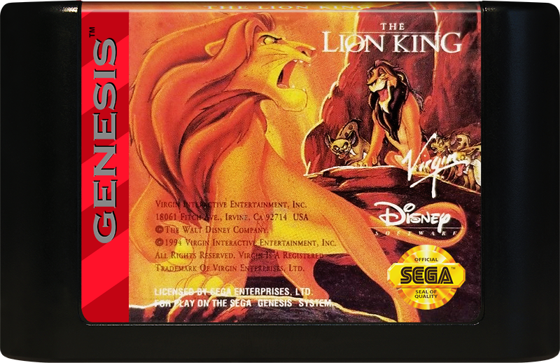 
The Lion King | Genesis | game disc/cartridge 1