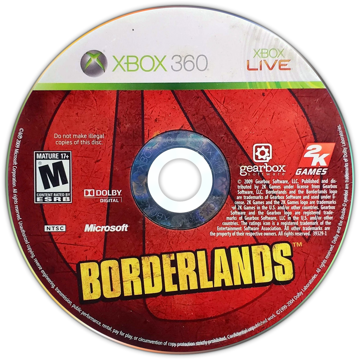 
Borderlands | Xbox 360 | game disc/cartridge 1 | Region: North America | Source: LaunchBox