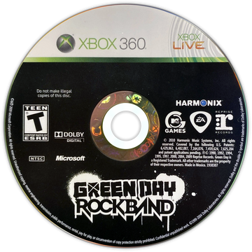 
Green Day: Rock Band | Xbox 360 | game disc/cartridge 1