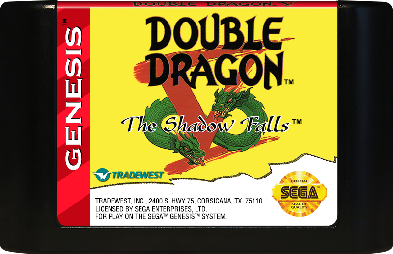 
Double Dragon V: The Shadow Falls | Genesis | game disc/cartridge 1