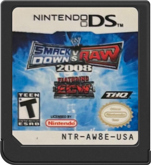 
WWE Smackdown vs. Raw 2008 | Nintendo DS | game disc/cartridge 1
