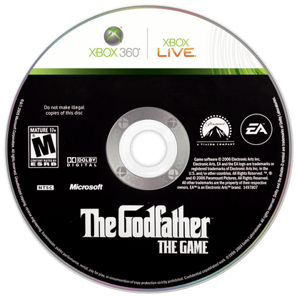 
The Godfather: The Game | Xbox 360 | game disc/cartridge 1 | Region: North America | Source: LaunchBox