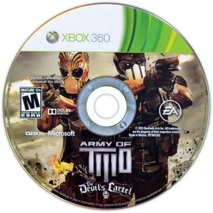 
Army of Two: The Devil's Cartel | Xbox 360 | game disc/cartridge 1