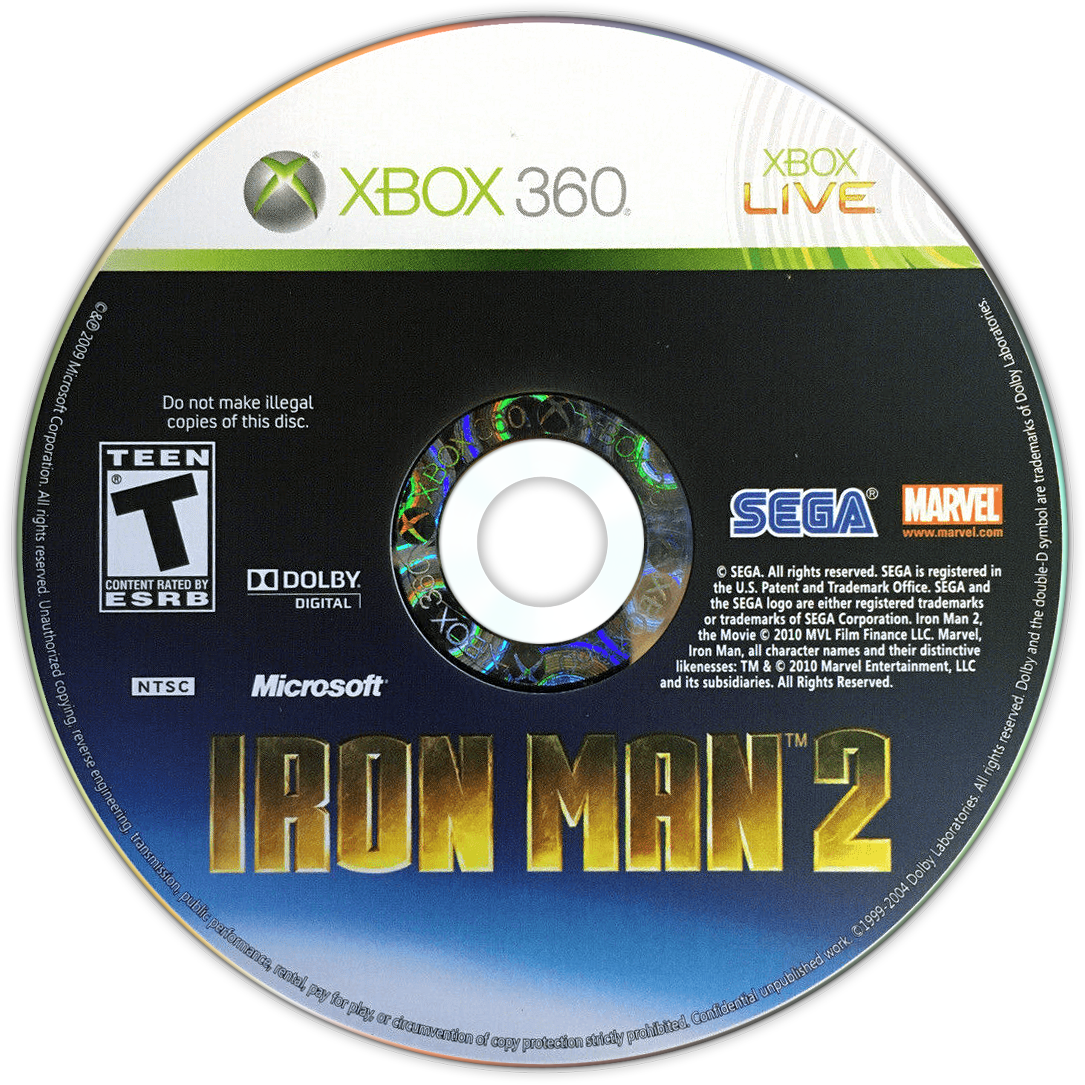 
Iron Man 2 | Xbox 360 | game disc/cartridge 1