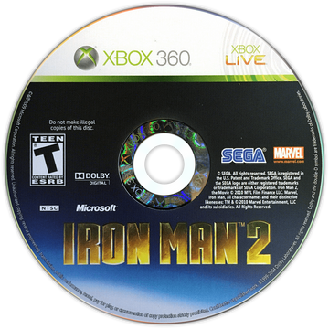 
Iron Man 2 | Xbox 360 | game disc/cartridge 1