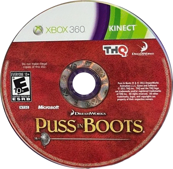 Puss in Boots | Xbox 360 | game disc/cartridge 1 | Region: North America | Source: LaunchBox