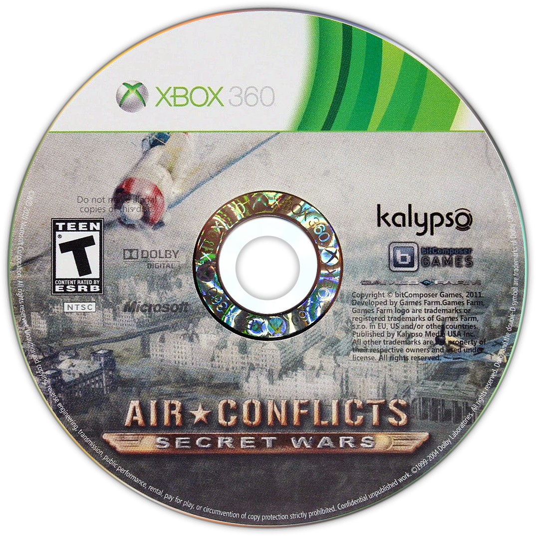 Air Conflicts: Secret Wars | Xbox 360 | game disc/cartridge 1 | Region: North America | Source: LaunchBox