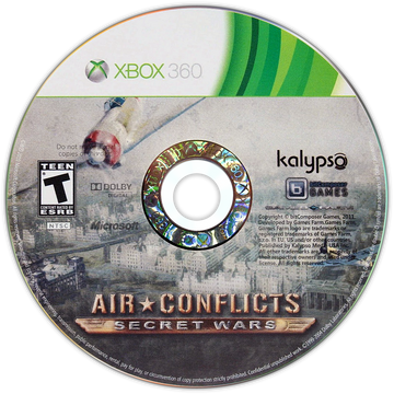 
Air Conflicts: Secret Wars | Xbox 360 | game disc/cartridge 1 | Region: North America | Source: LaunchBox