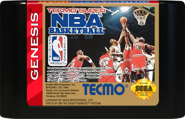 
Tecmo Super NBA Basketball | Genesis | game disc/cartridge 1