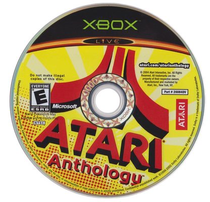 
Atari: Anthology | Xbox | game disc/cartridge 1 | Region: North America | Source: LaunchBox