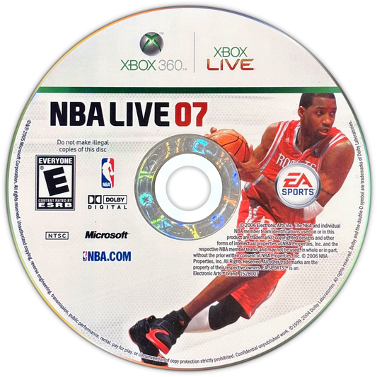 
NBA Live 07 | Xbox 360 | game disc/cartridge 1 | Region: North America | Source: LaunchBox