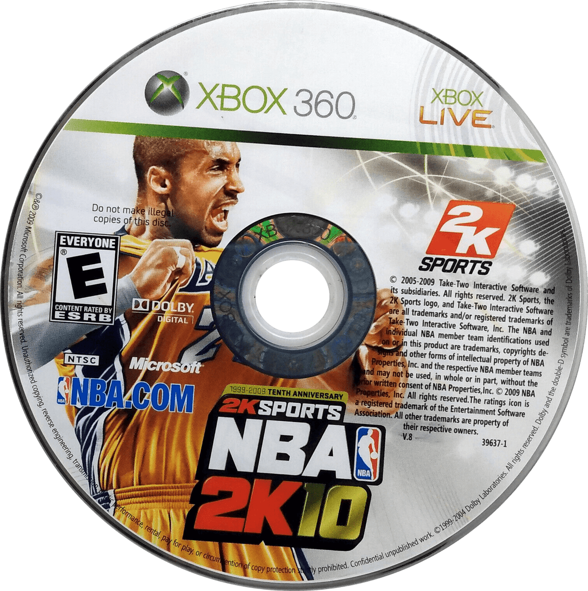 
NBA 2K10 | Xbox 360 | game disc/cartridge 1 | Region: North America | Source: LaunchBox