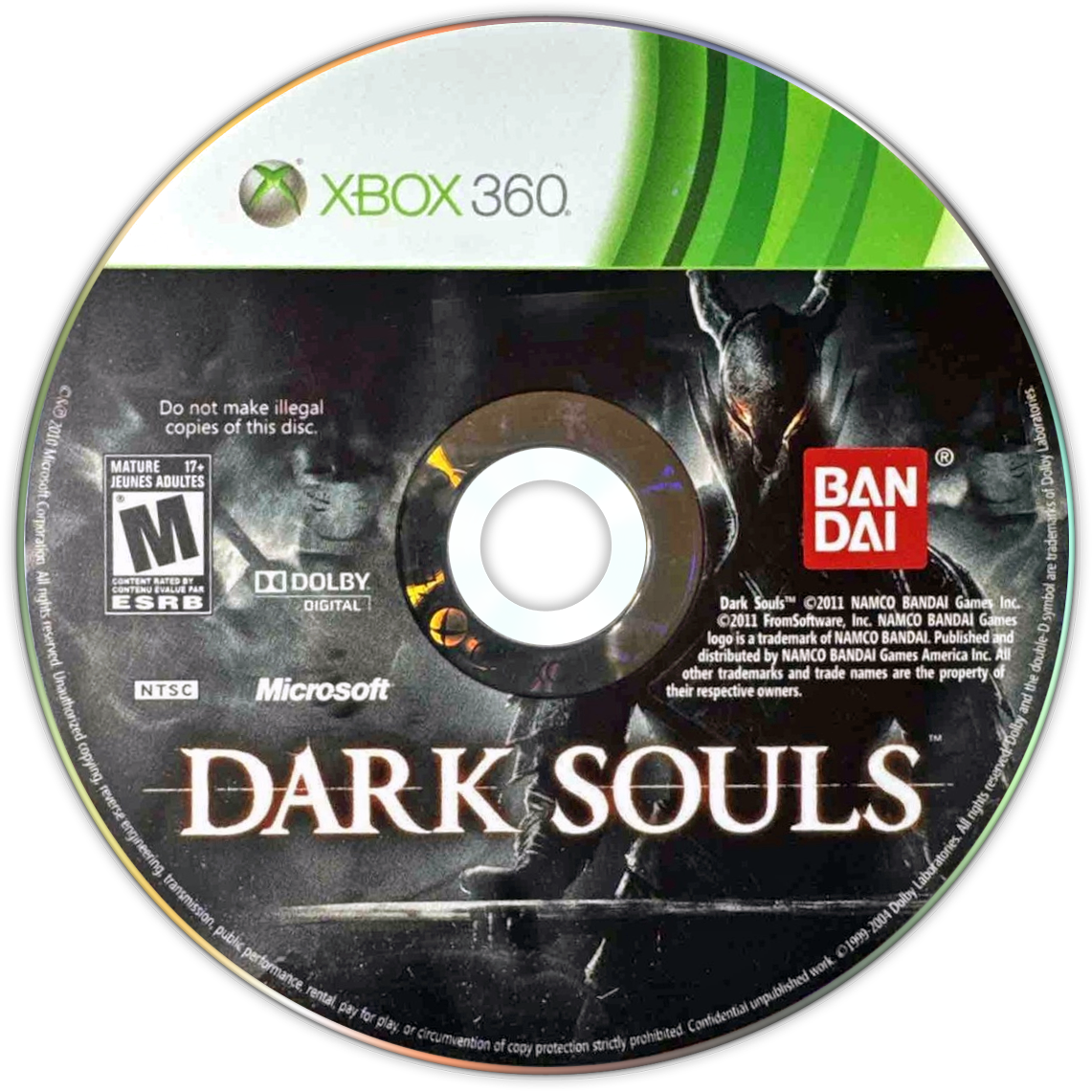 Dark Souls | Xbox 360 | game disc/cartridge 1 | Region: North America | Source: LaunchBox