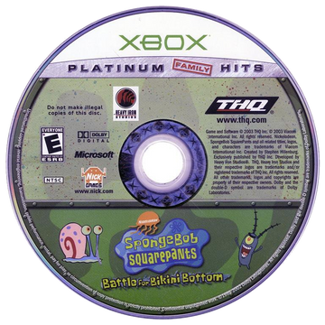 
SpongeBob SquarePants: Battle for Bikini Bottom | Xbox | game disc/cartridge 1