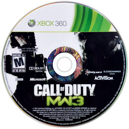 
Call of Duty: Modern Warfare 3 | Xbox 360 | game disc/cartridge 1 | Region: North America | Source: LaunchBox