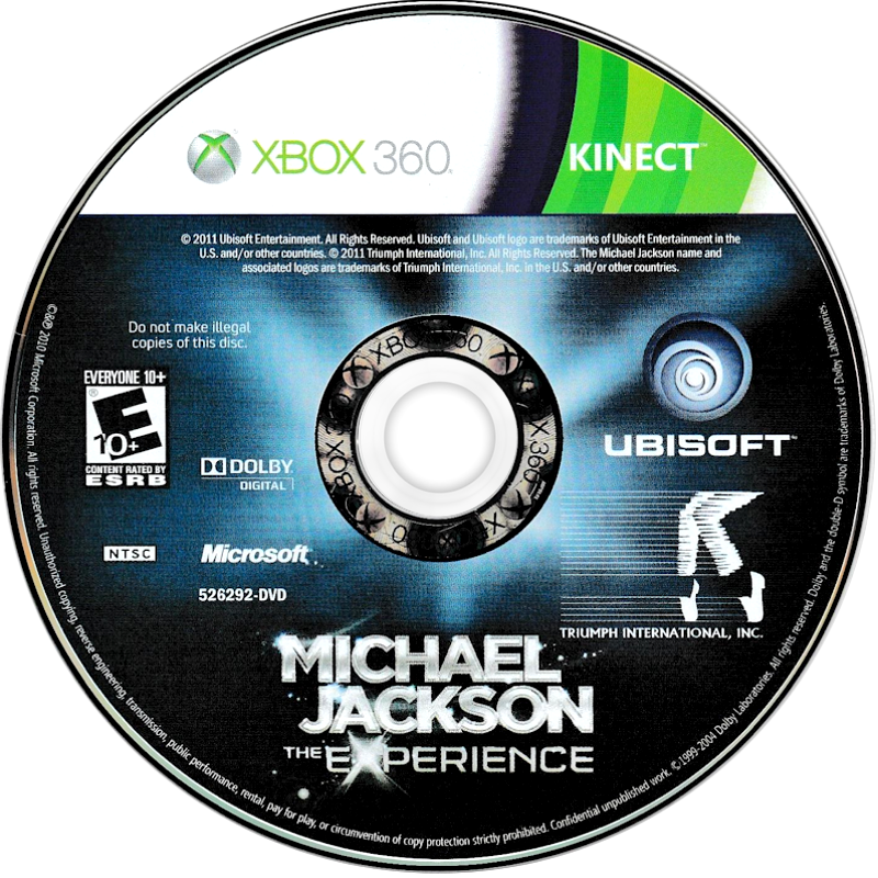 
Michael Jackson: The Experience | Xbox 360 | game disc/cartridge 1