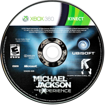 
Michael Jackson: The Experience | Xbox 360 | game disc/cartridge 1