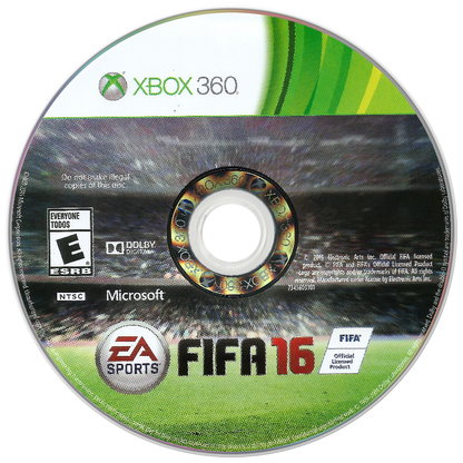 
FIFA 16 | Xbox 360 | game disc/cartridge 1 | Region: North America | Source: LaunchBox
