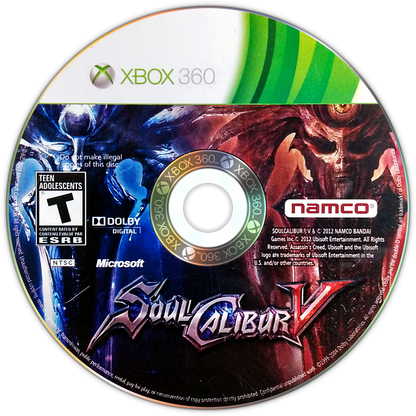 
SoulCalibur V | Xbox 360 | game disc/cartridge 1 | Region: North America | Source: LaunchBox