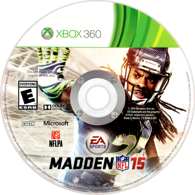 
Madden NFL 15 | Xbox 360 | game disc/cartridge 1