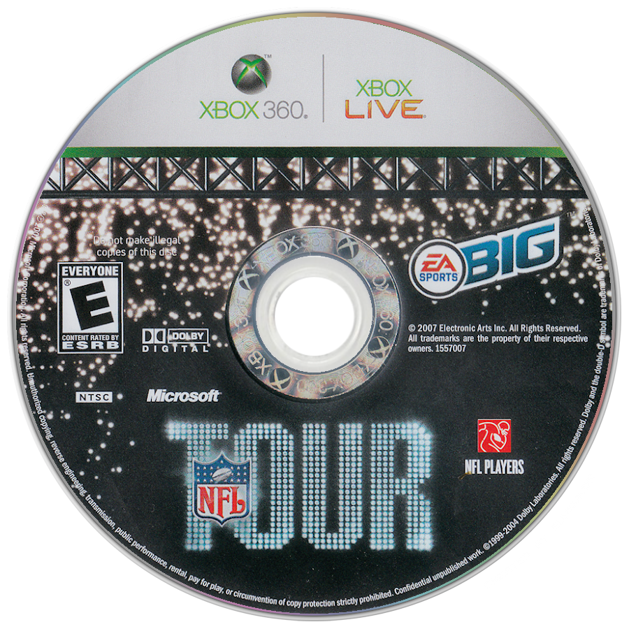 
NFL Tour | Xbox 360 | game disc/cartridge 1