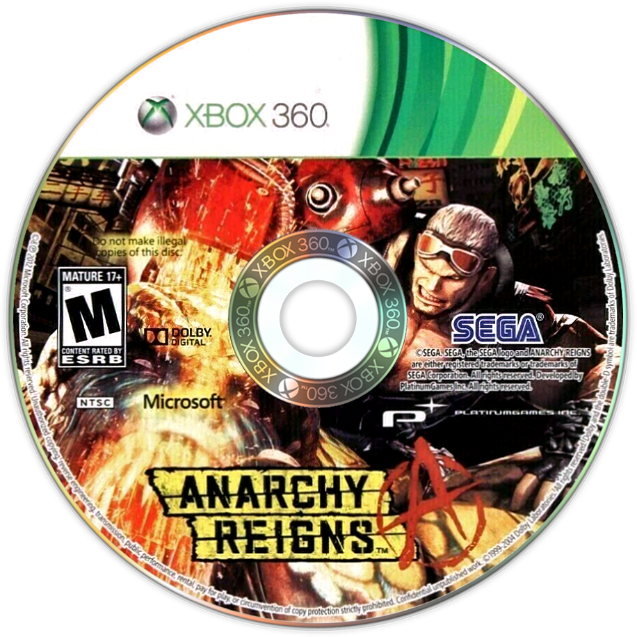 
Anarchy Reigns | Xbox 360 | game disc/cartridge 1 | Region: North America | Source: LaunchBox