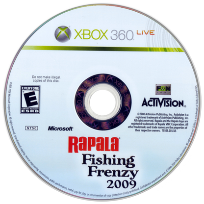
Rapala Fishing Frenzy 2009 | Xbox 360 | game disc/cartridge 1 | Region: North America | Source: LaunchBox