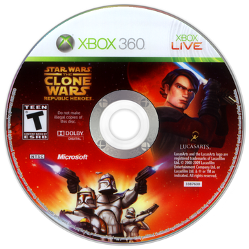 
Star Wars: The Clone Wars - Republic Heroes | Xbox 360 | game disc/cartridge 1