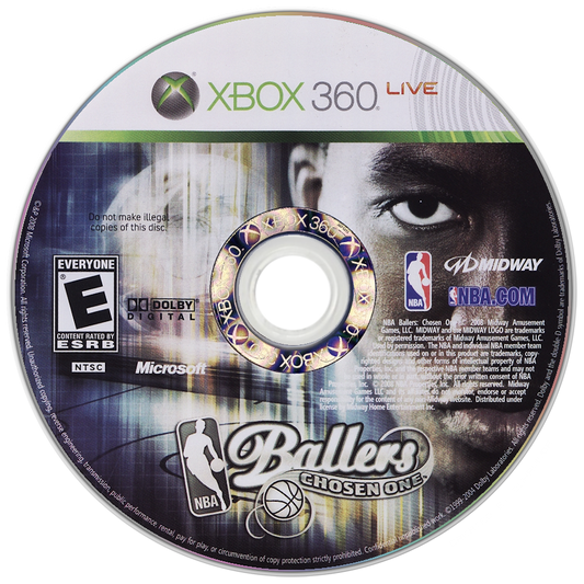
NBA Ballers: Chosen One | Xbox 360 | game disc/cartridge 1