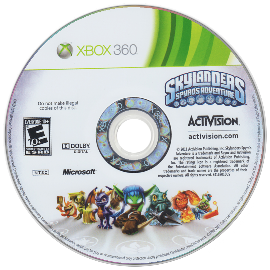 
Skylanders: Spyro's Adventure | Xbox 360 | game disc/cartridge 1