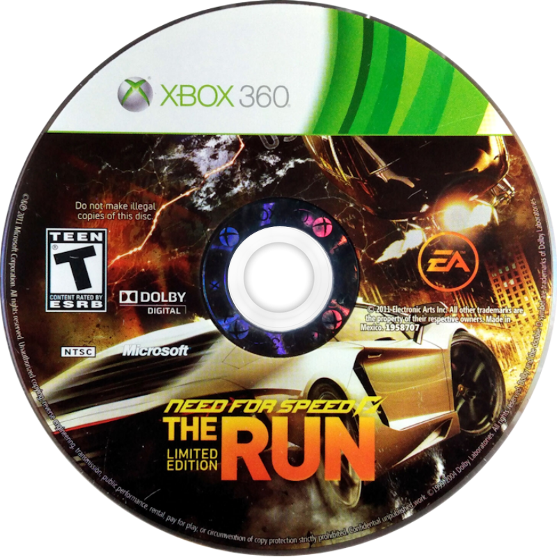 
Need for Speed: The Run | Xbox 360 | game disc/cartridge 1