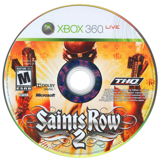 
Saints Row 2 | Xbox 360 | game disc/cartridge 1 | Region: North America | Source: LaunchBox