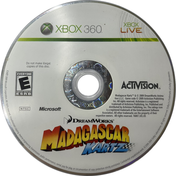 
Madagascar: Kartz | Xbox 360 | game disc/cartridge 1