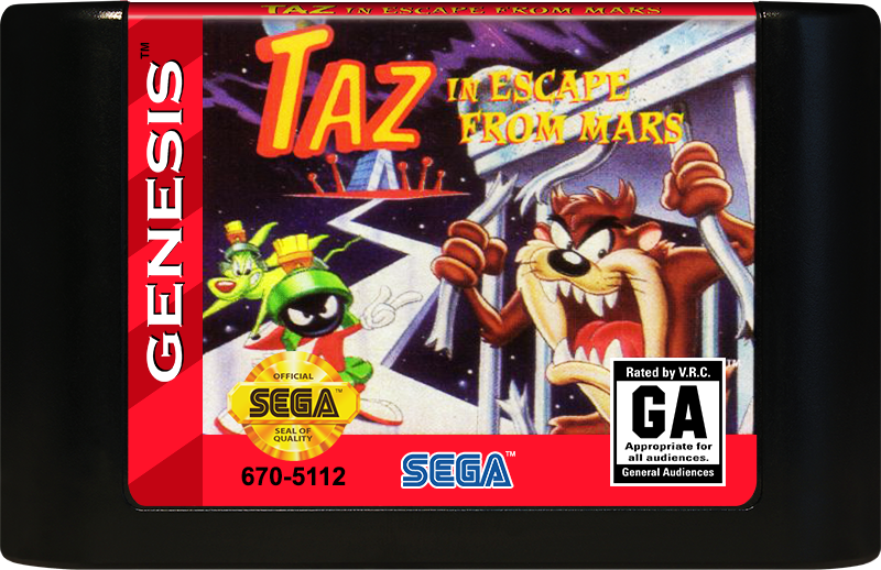Taz in Escape from Mars | Genesis | game disc/cartridge 1