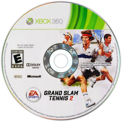 
Grand Slam Tennis 2 | Xbox 360 | game disc/cartridge 1