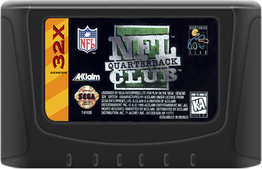 
NFL Quarterback Club | SEGA 32X | game disc/cartridge 1