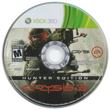 
Crysis 3 | Xbox 360 | game disc/cartridge 1 | Region: North America | Source: LaunchBox