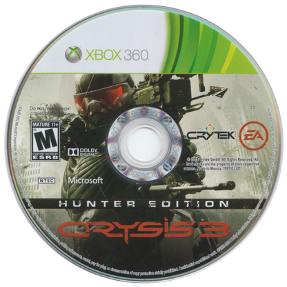 
Crysis 3 | Xbox 360 | game disc/cartridge 1 | Region: North America | Source: LaunchBox