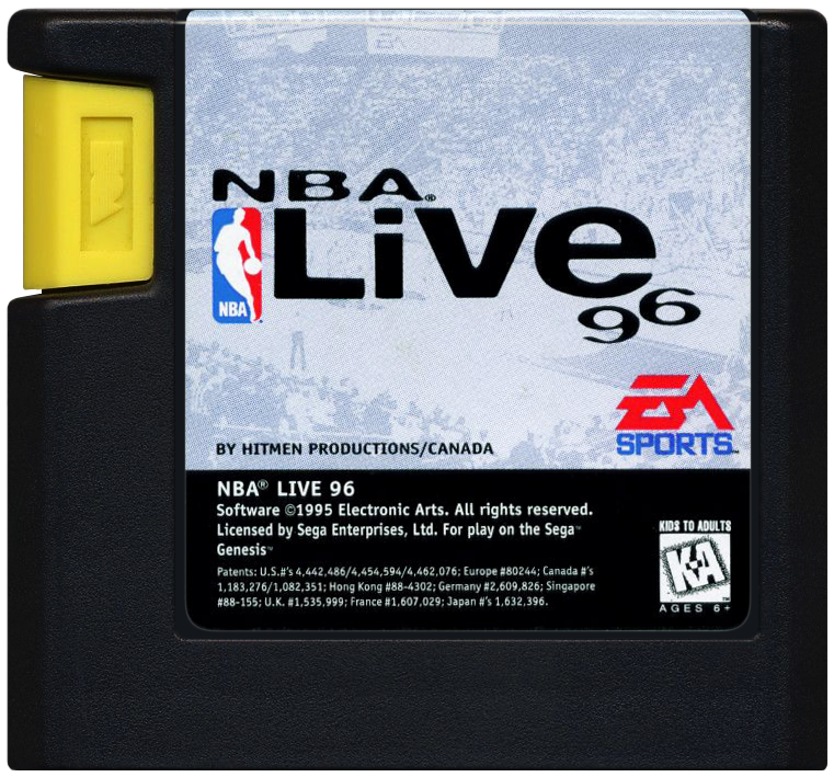 NBA Live 96 | Genesis | game disc/cartridge 1