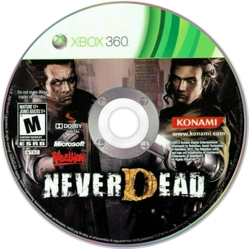 
NeverDead | Xbox 360 | game disc/cartridge 1