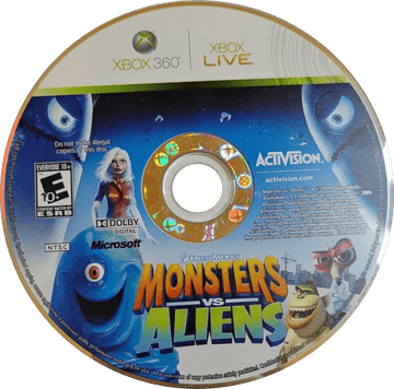 
Monsters vs. Aliens | Xbox 360 | game disc/cartridge 1 | Region: North America | Source: LaunchBox