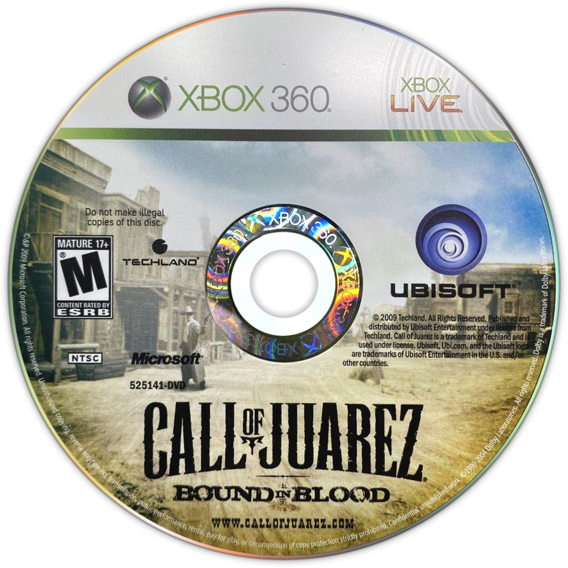 Call of Juarez: Bound in Blood | Xbox 360 | game disc/cartridge 1 | Region: North America | Source: LaunchBox