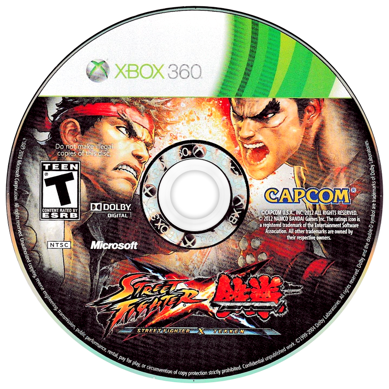 
Street Fighter X Tekken | Xbox 360 | game disc/cartridge 1 | Region: North America | Source: LaunchBox