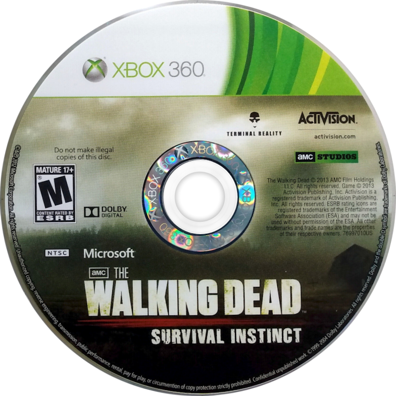 
The Walking Dead: Survival Instinct | Xbox 360 | game disc/cartridge 1