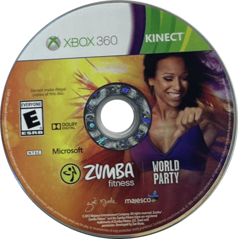 
Zumba Fitness: World Party | Xbox 360 | game disc/cartridge 1 | Region: North America | Source: LaunchBox