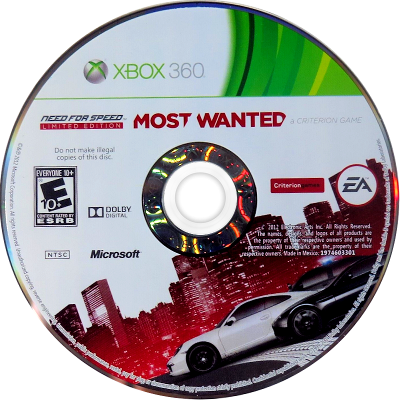 
Need for Speed: Most Wanted | Xbox 360 | game disc/cartridge 1