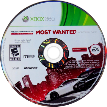 
Need for Speed: Most Wanted | Xbox 360 | game disc/cartridge 1