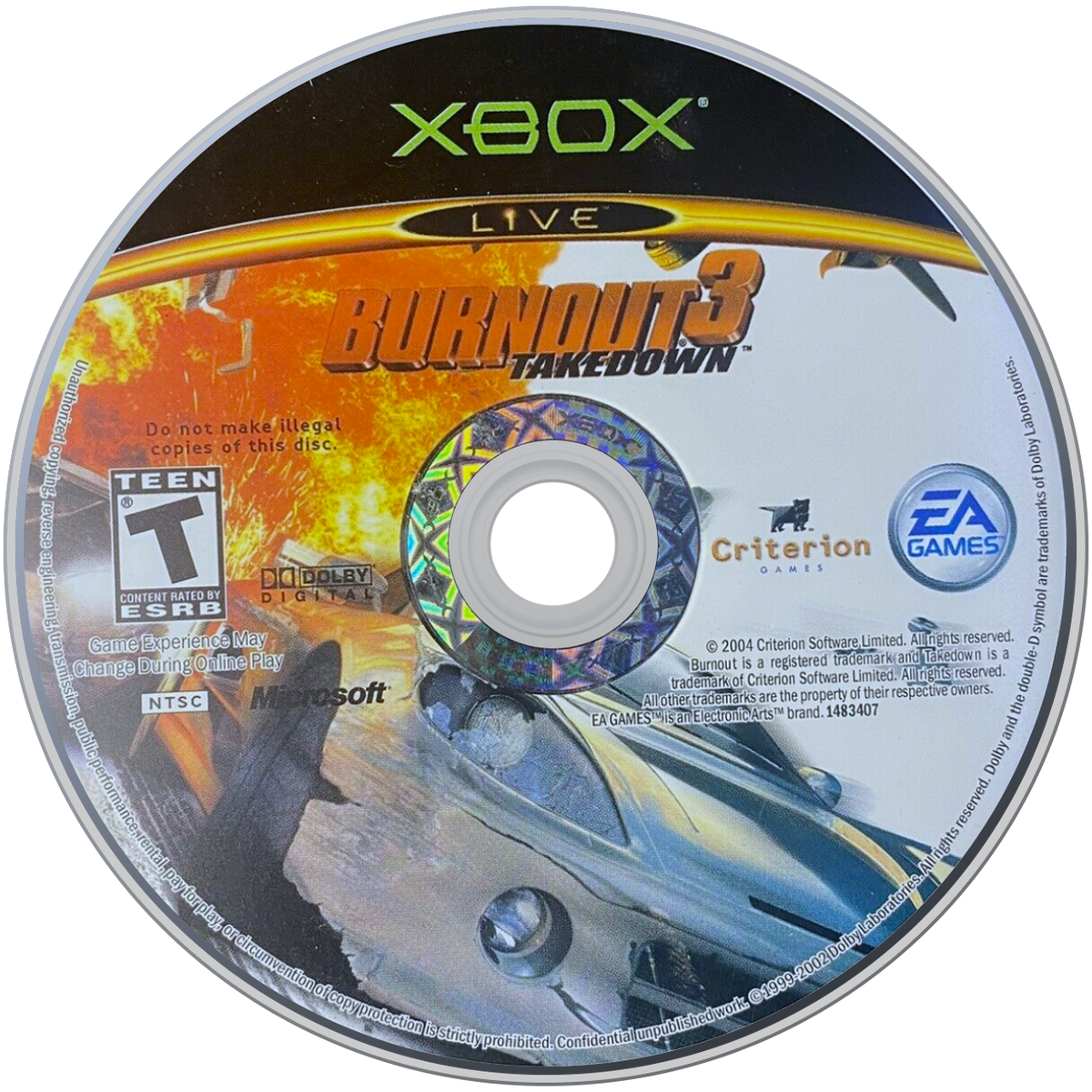 
Burnout 3: Takedown | Xbox | game disc/cartridge 1