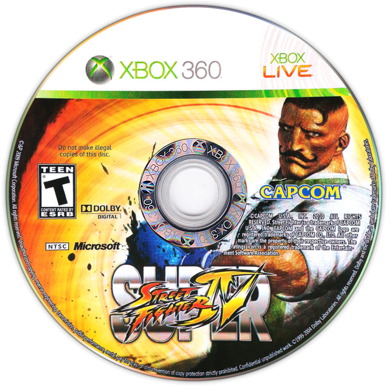 Super Street Fighter IV | Xbox 360 | game disc/cartridge 1